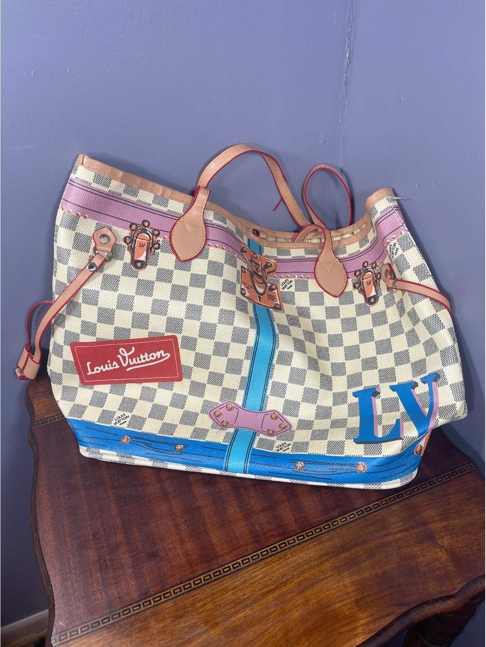 Costume piece FAUX Louis Vuitton great for Halloween costume